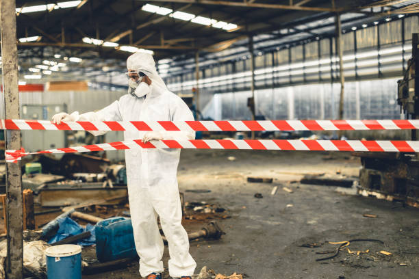 Professional Trauma Scene Cleanup technician working in White Hall, MD